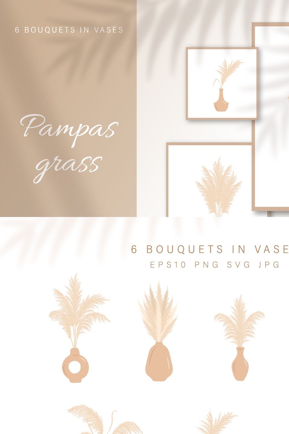 Pampas grass in Vases collection pinterest preview image.