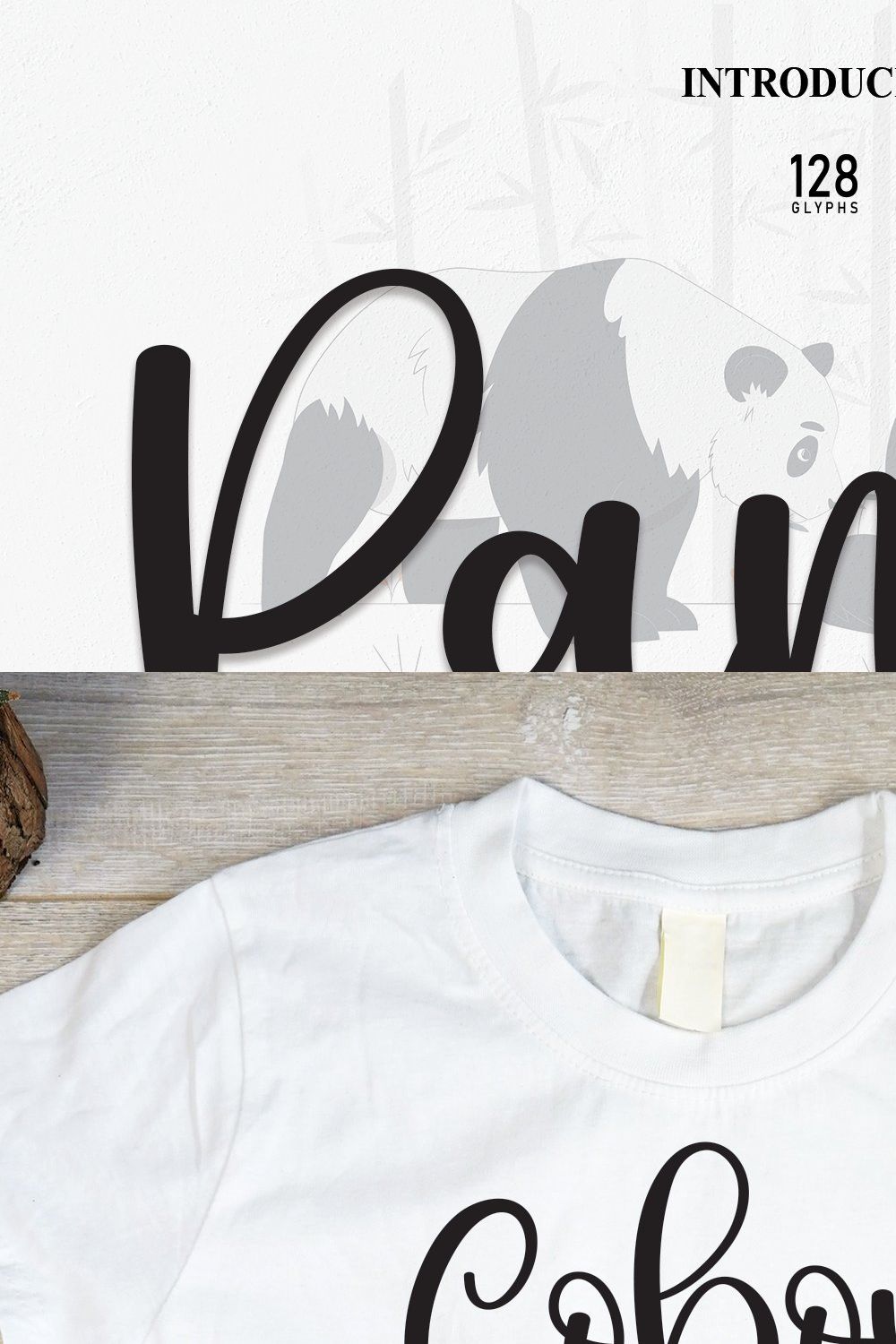 Panda | Script Font pinterest preview image.