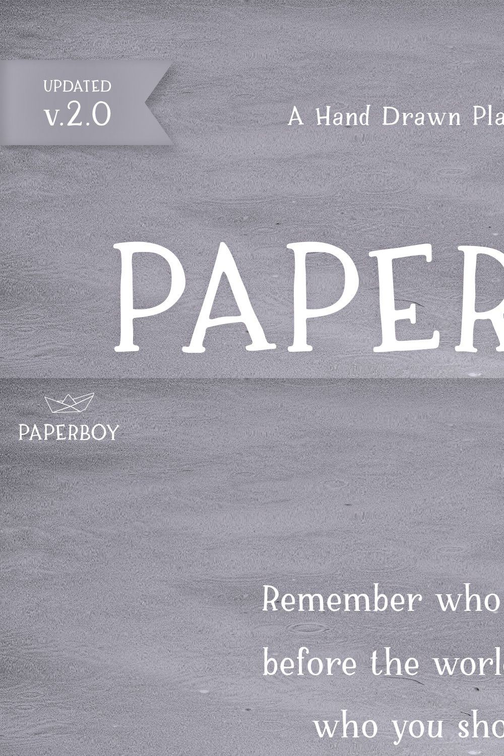 Paperboy | A Hand Drawn Serif pinterest preview image.