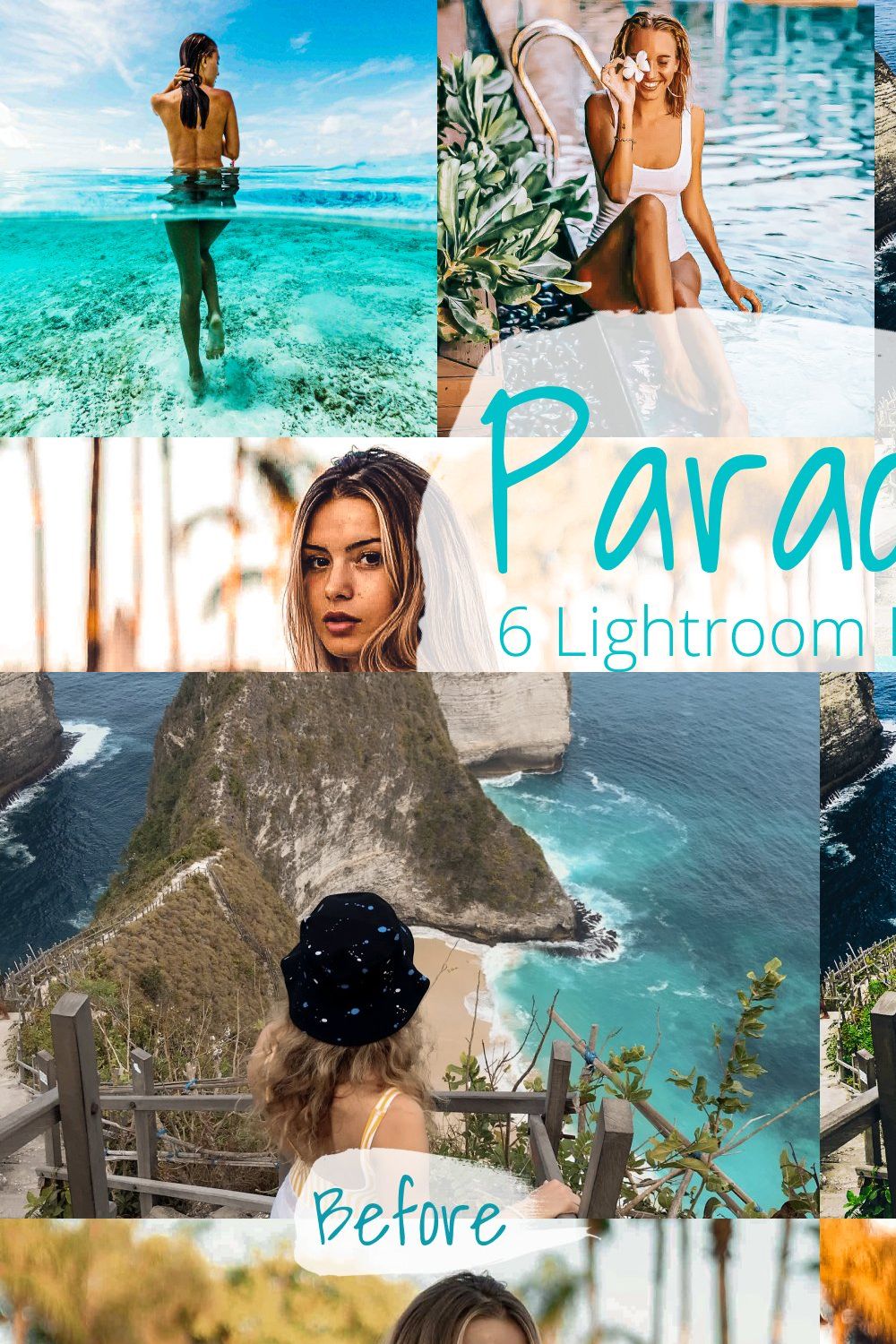 Paradise - Lightroom Preset Pack pinterest preview image.