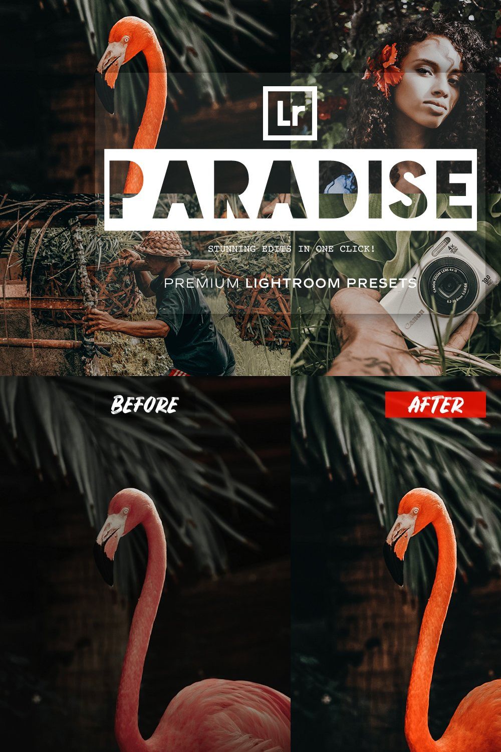 Paradise - Lightroom Presets pinterest preview image.