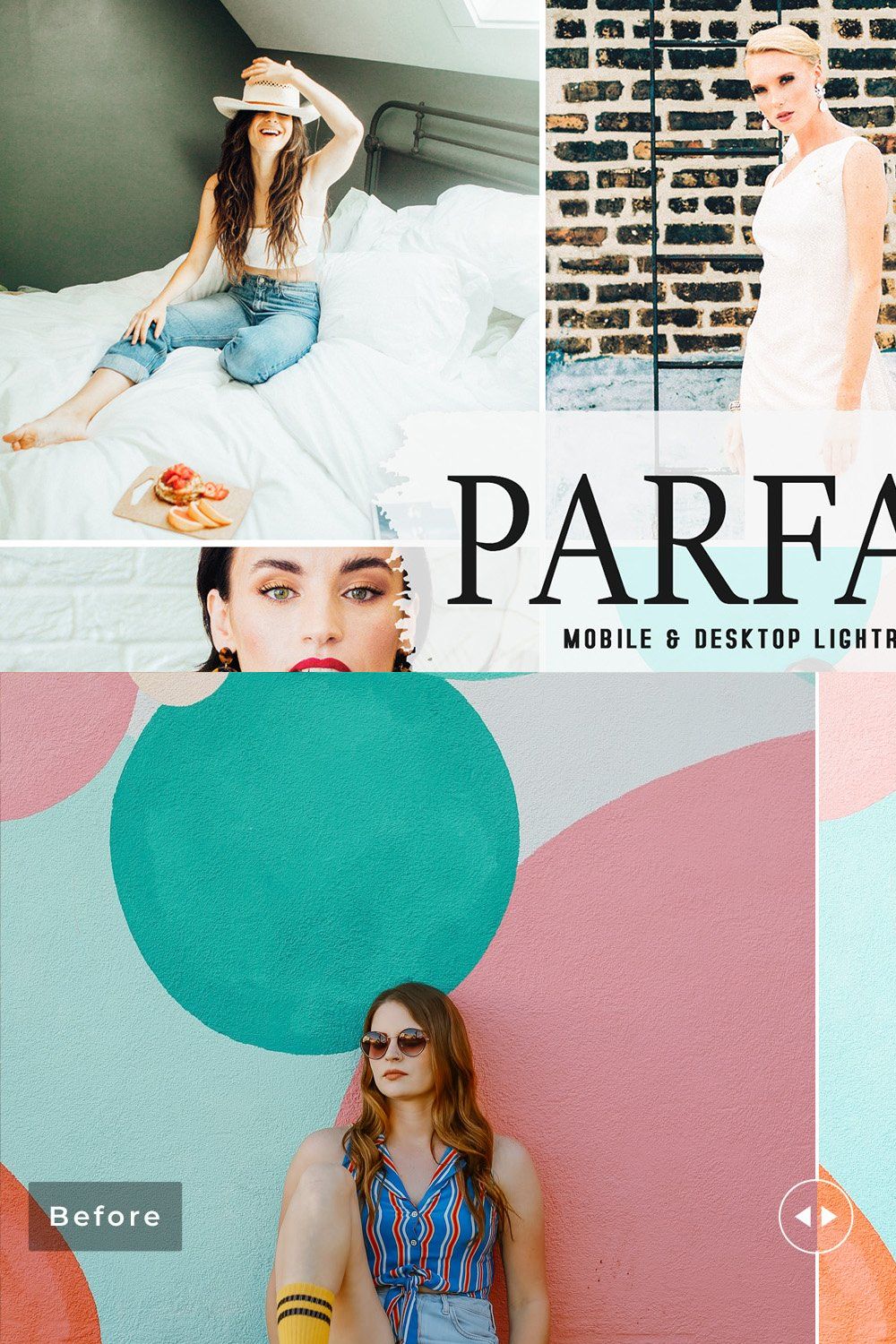 Parfaits Pro Lightroom Presets pinterest preview image.