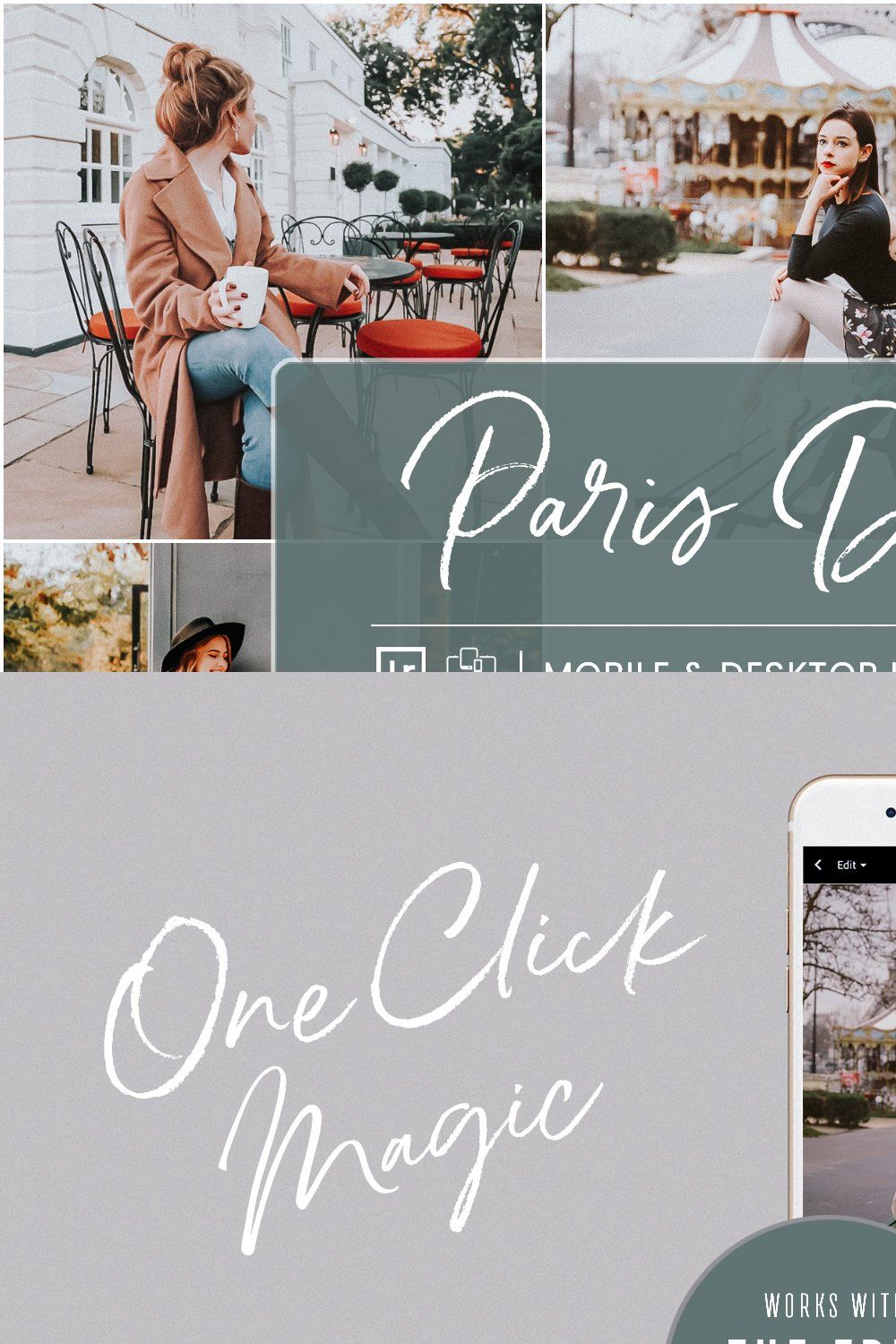 PARIS DREAM LIGHTROOM PRESETS pinterest preview image.