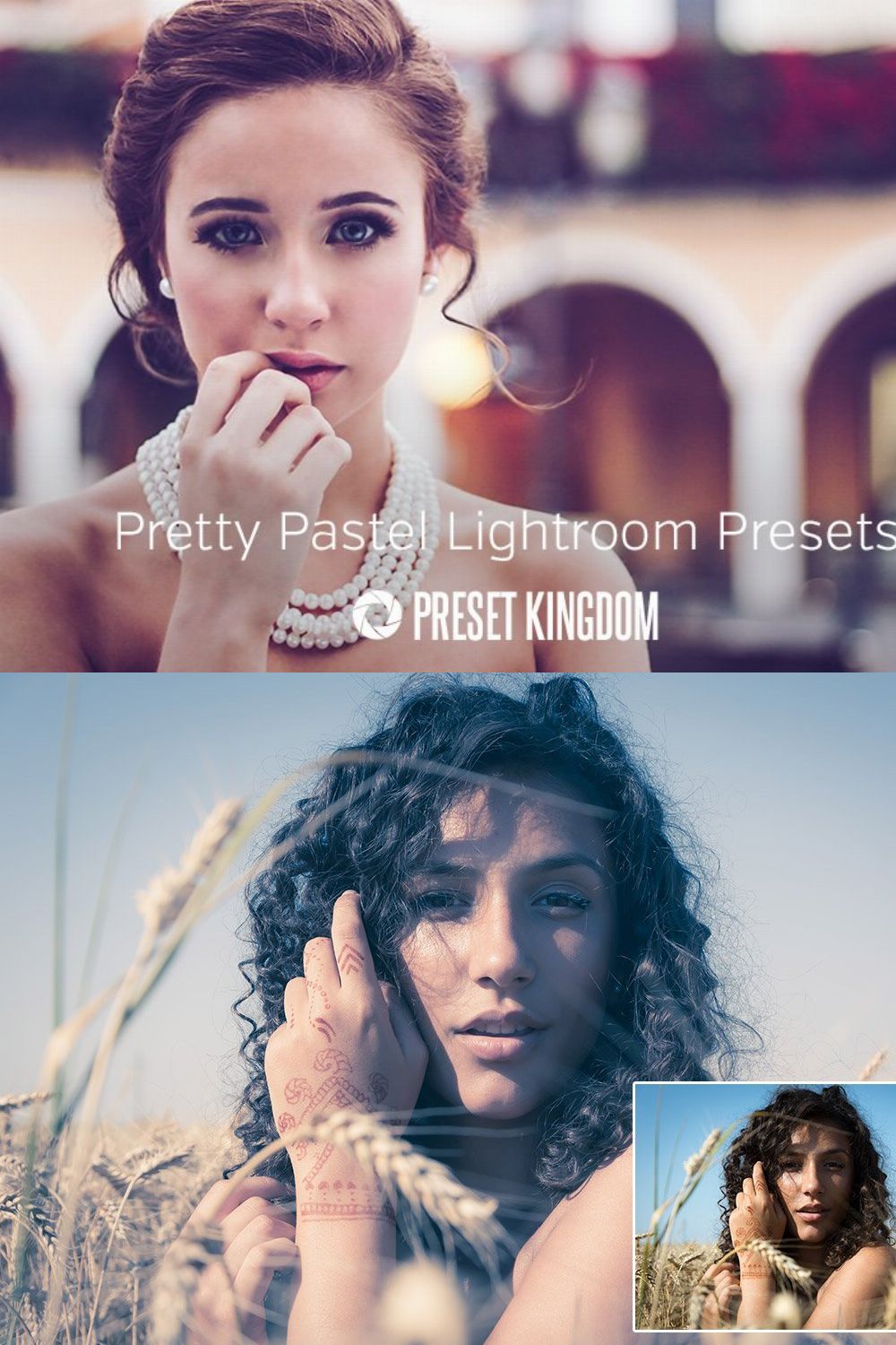 Pastel Lightroom Presets pinterest preview image.