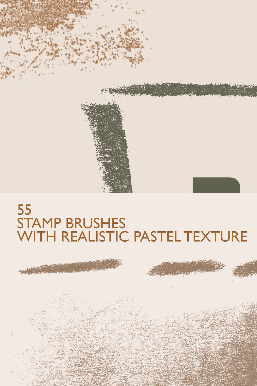 PASTEL stamps Photoshop/Procreate pinterest preview image.