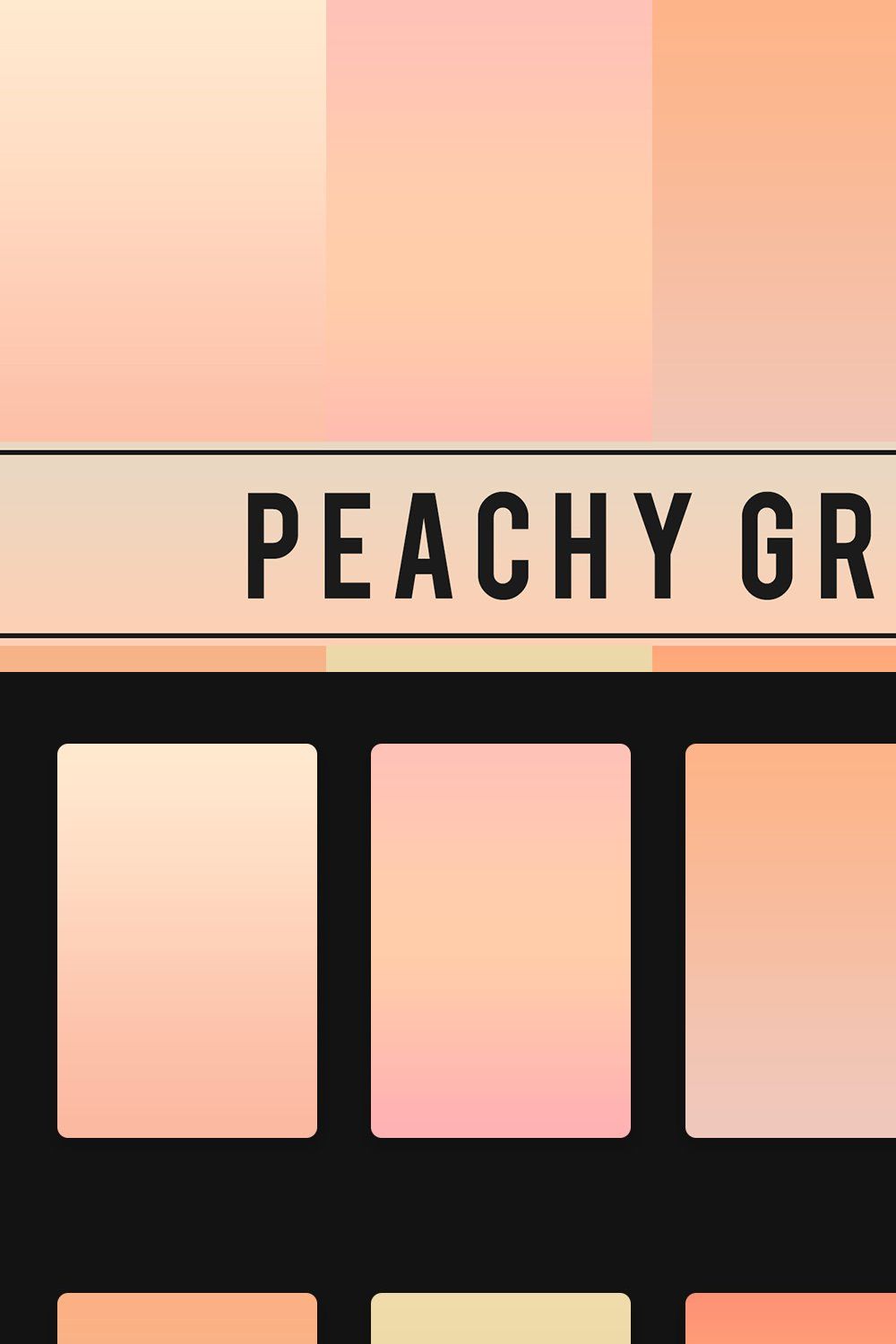 Peachy Gradients pinterest preview image.
