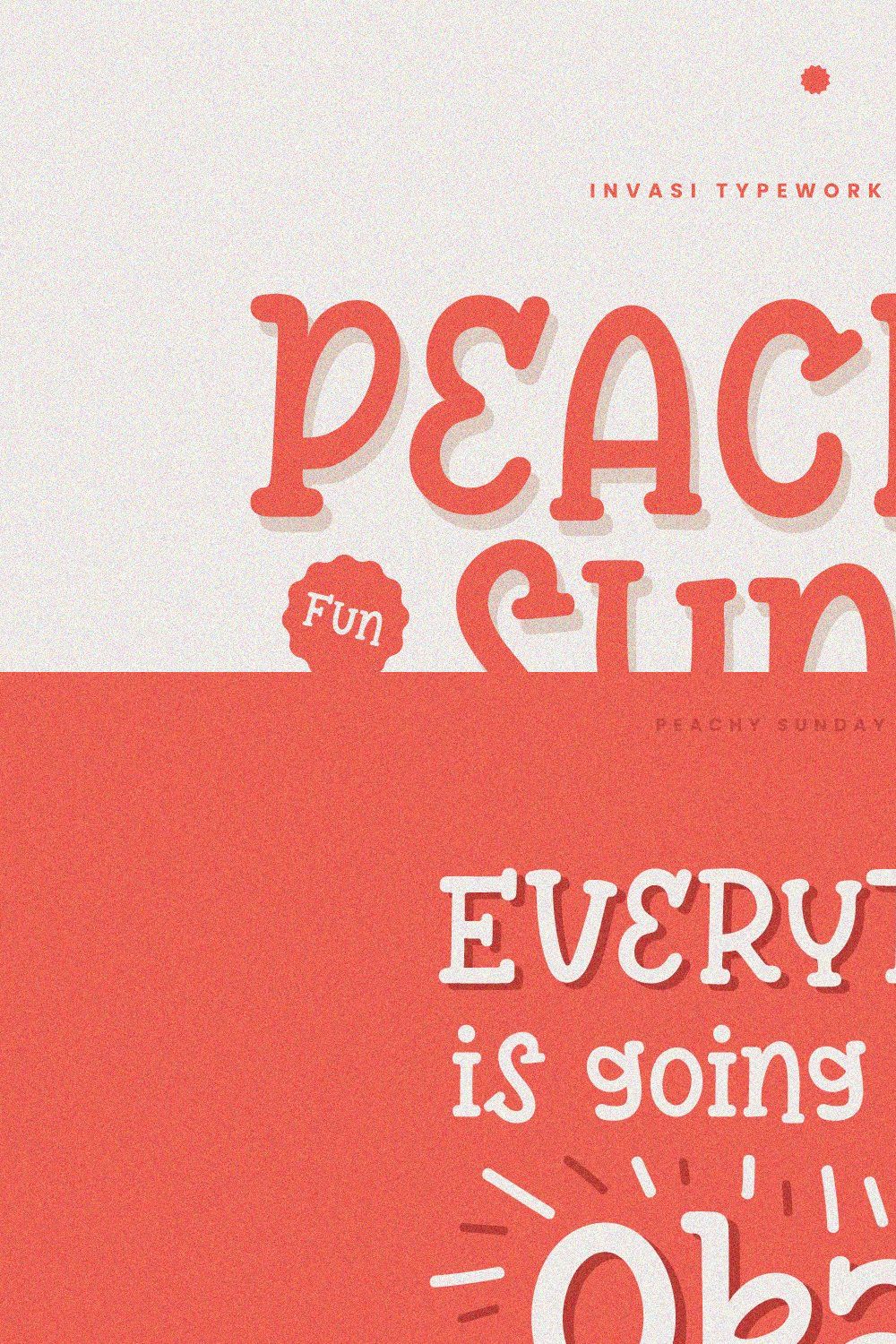 Peachy Sunday - Playful Handwritten pinterest preview image.