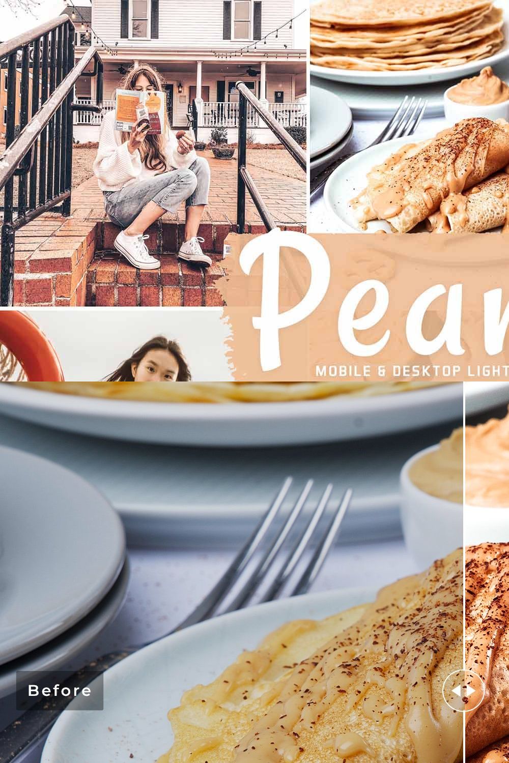Peanut Pro Lightroom Presets pinterest preview image.