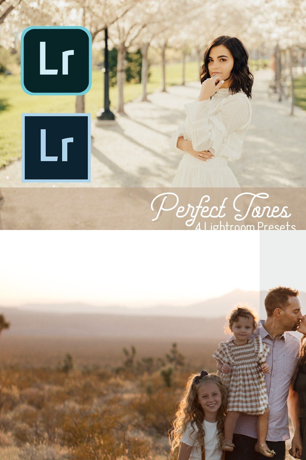 Perfect Bundle Lightroom Presets pinterest preview image.