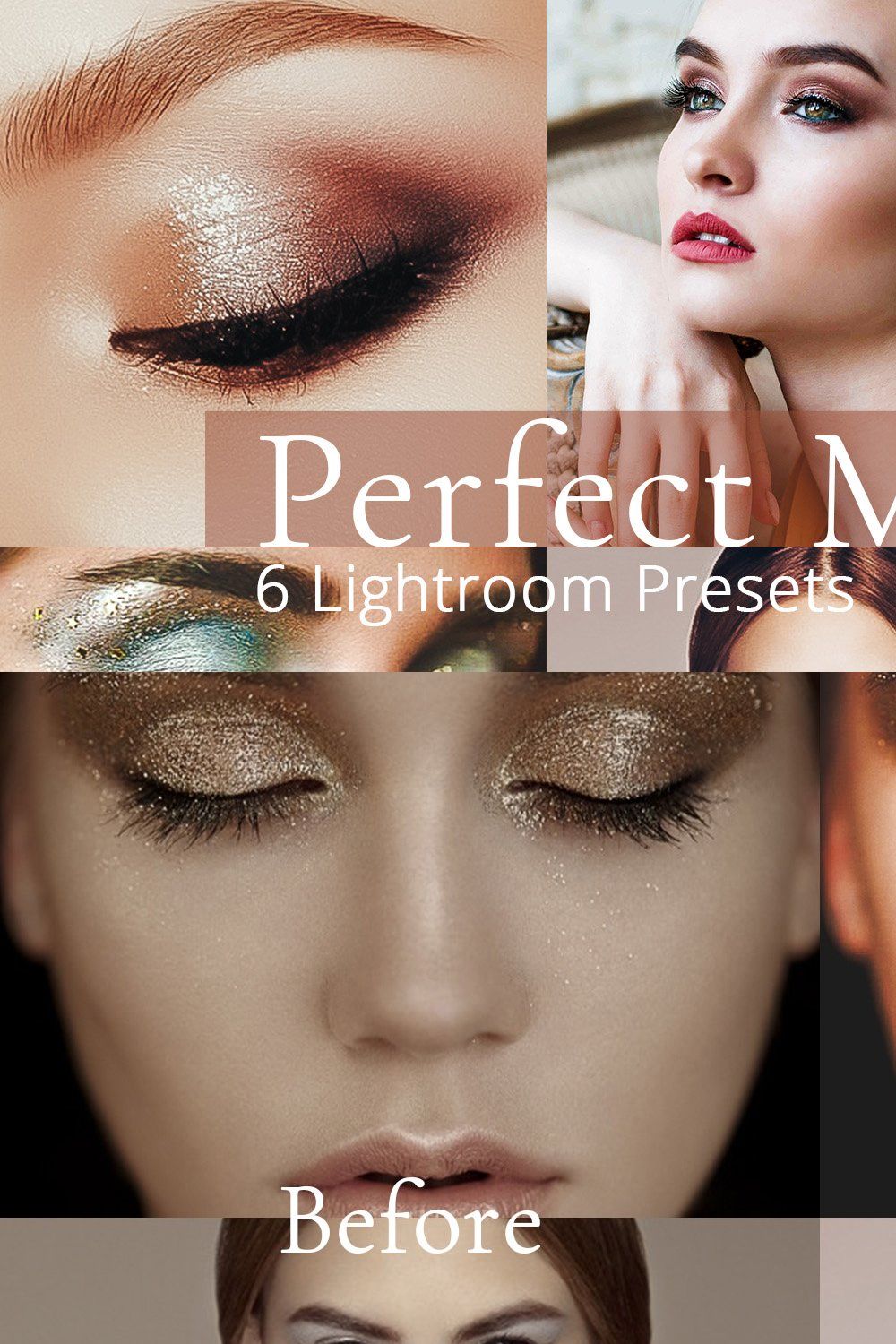 Perfect Makeup - Lightroom Presets pinterest preview image.