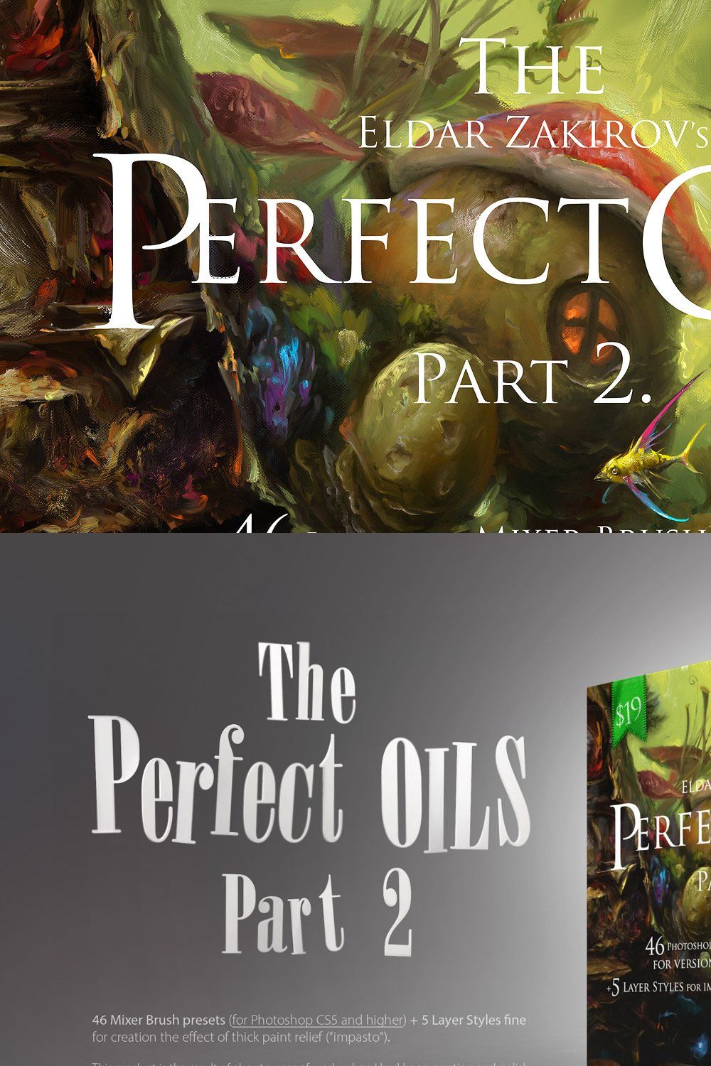 Perfect Oils Part2: 46+ MixerBrushes pinterest preview image.