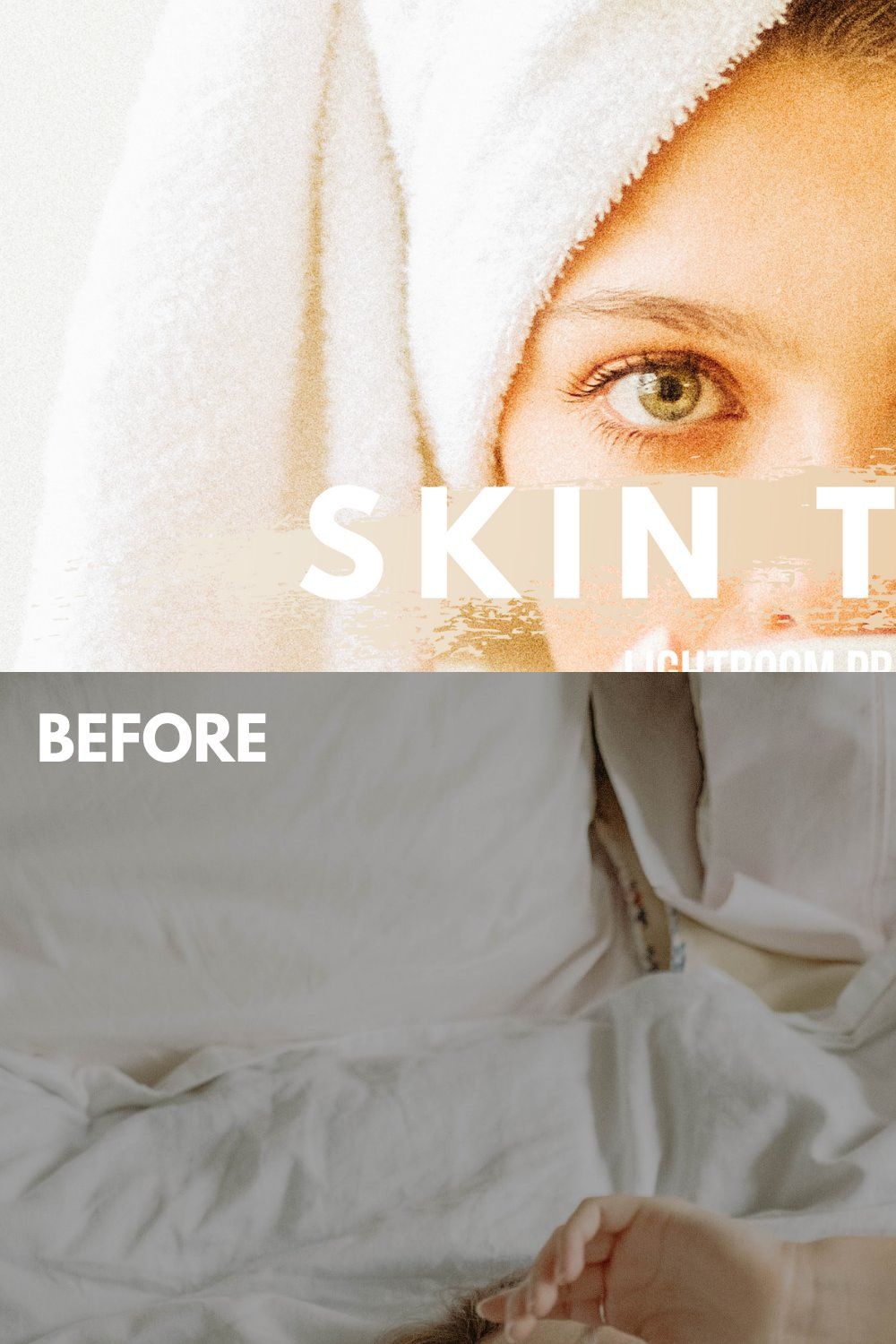 Perfect Skin Tone Lightroom Presets pinterest preview image.