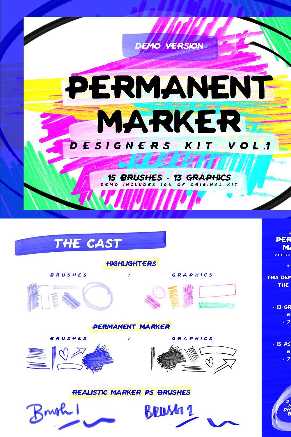 Permanent Marker Kit Vol.1: THE DEMO pinterest preview image.