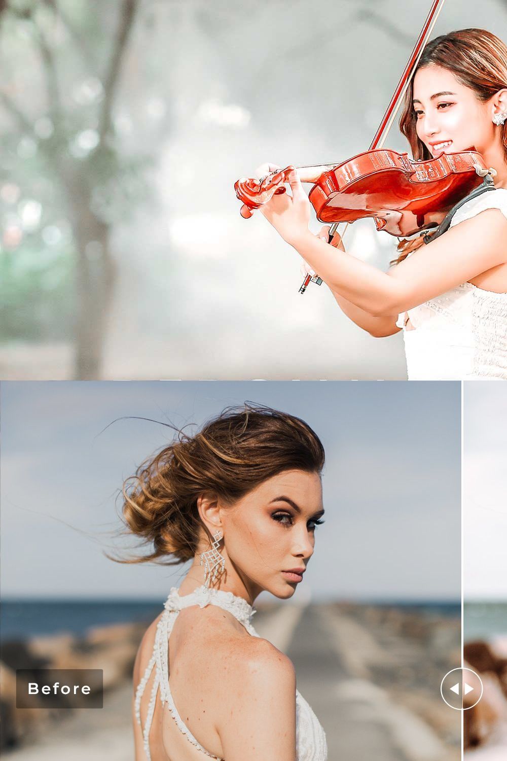 Persimmon Orange Lighroom Presets pinterest preview image.