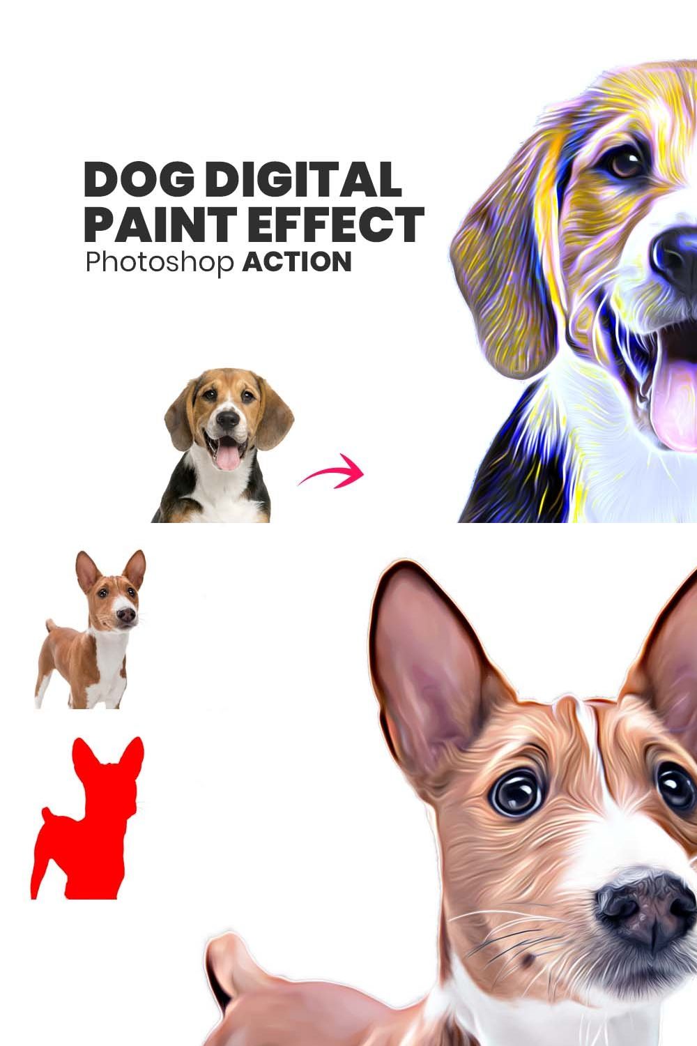 Pet Digital Paint Effect pinterest preview image.
