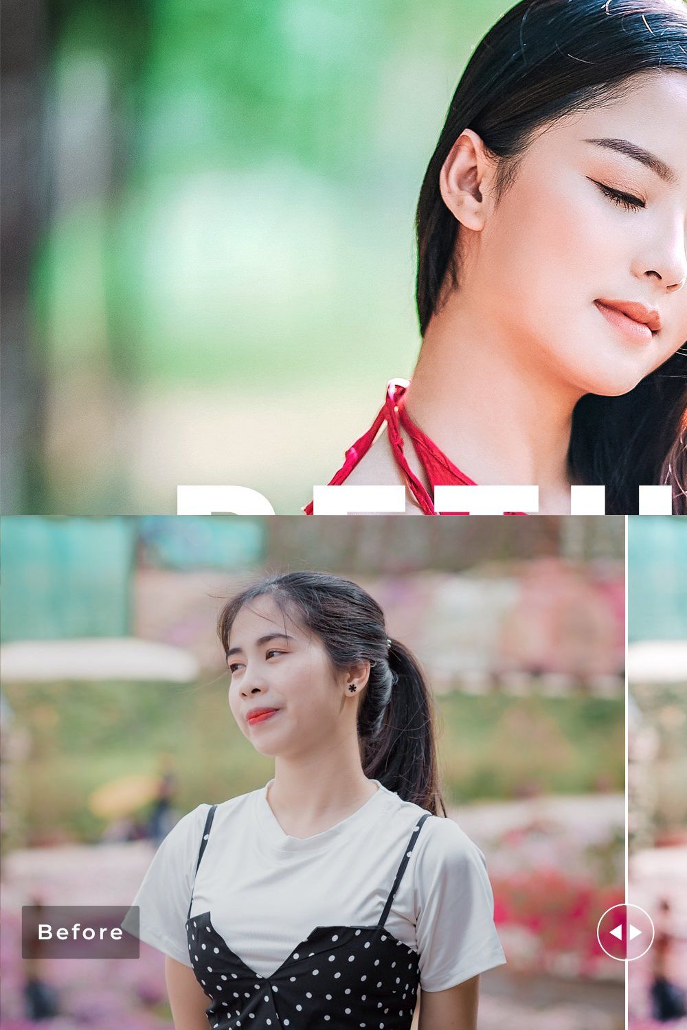 Petunia Pro Lightroom Presets pinterest preview image.