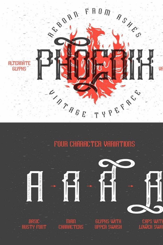 Phoenix Letter Phoenix typeface – MasterBundles