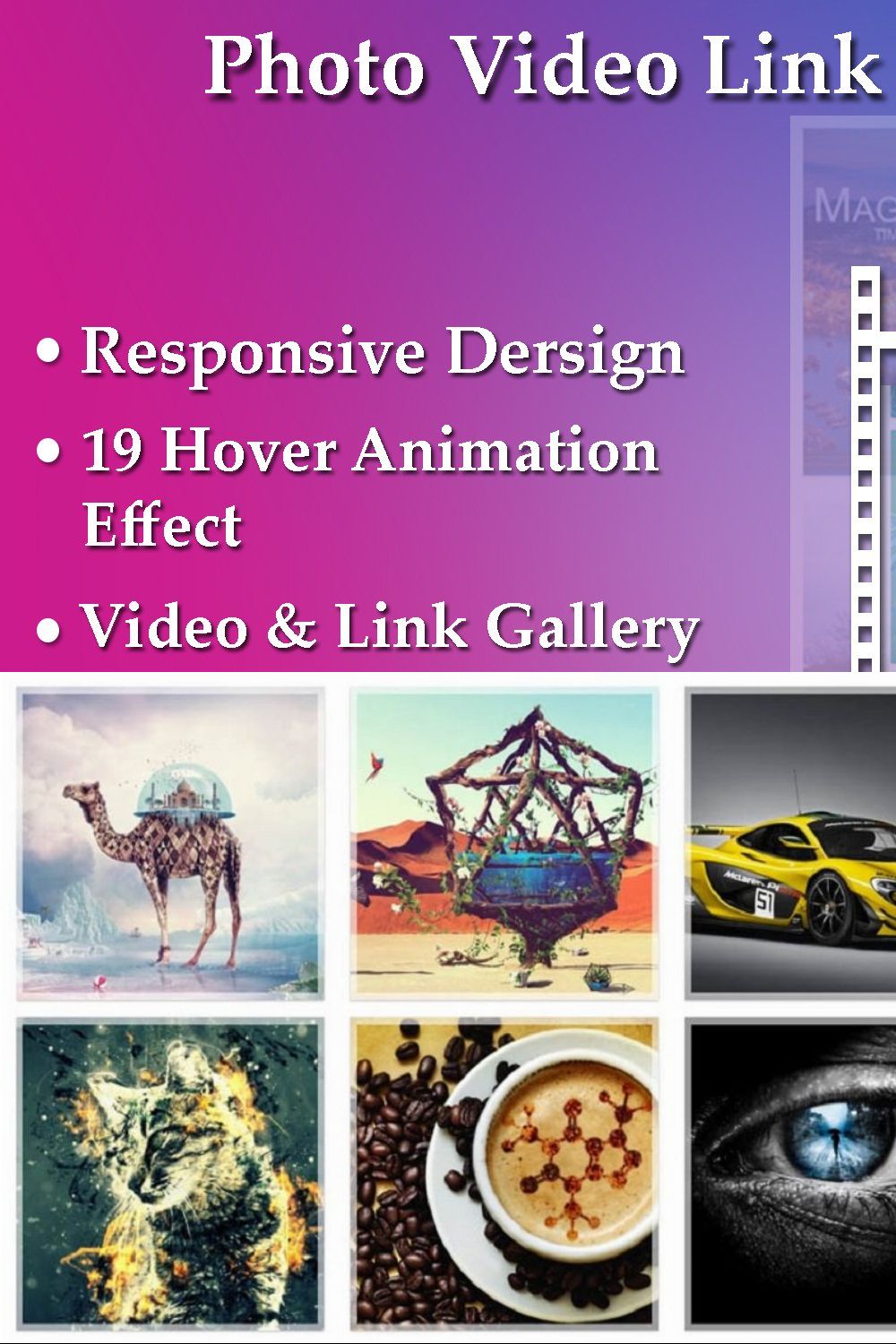 Photo Video Link Gallery Pro pinterest preview image.