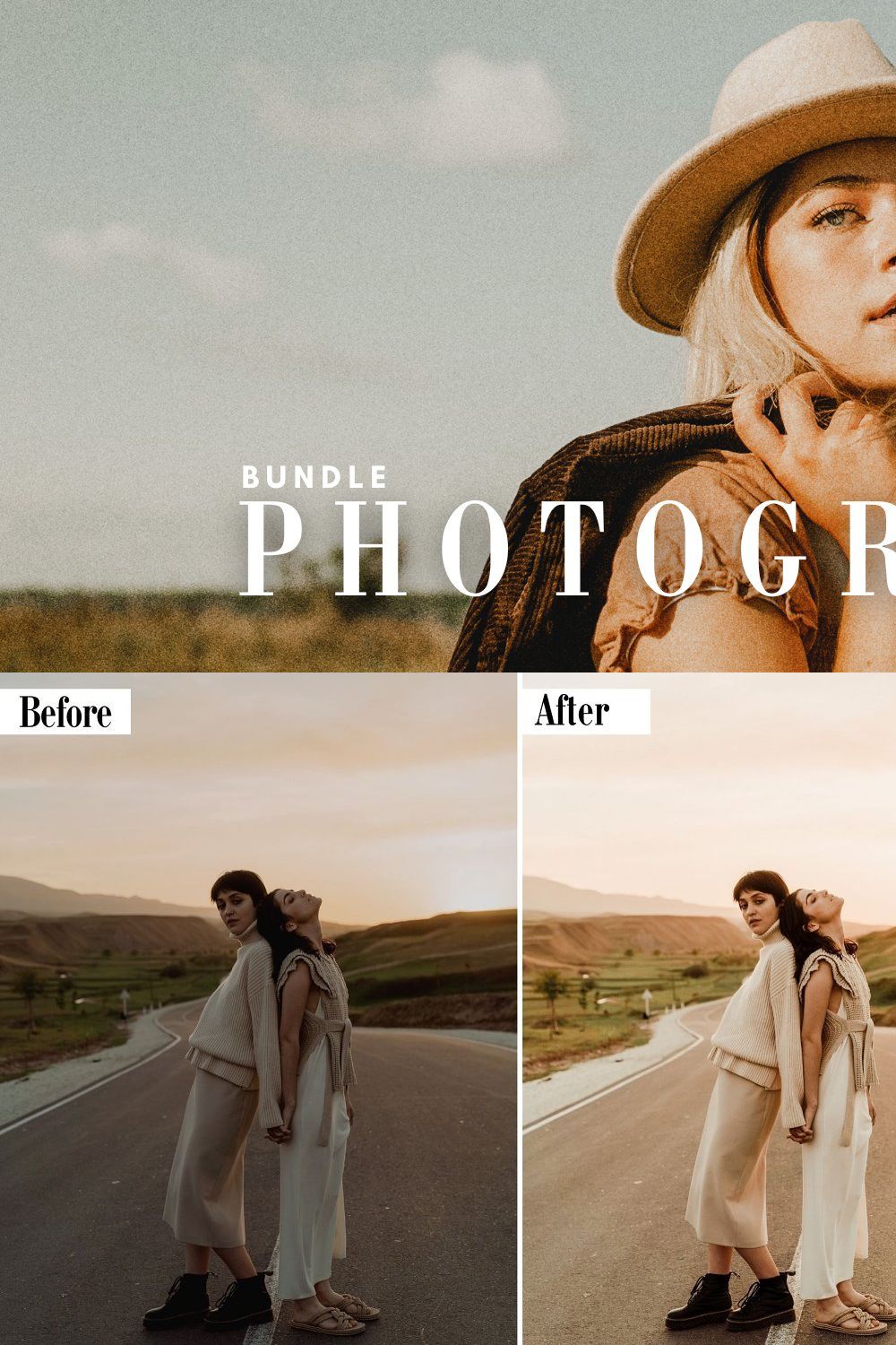 Photographer Lightroom Presets pinterest preview image.