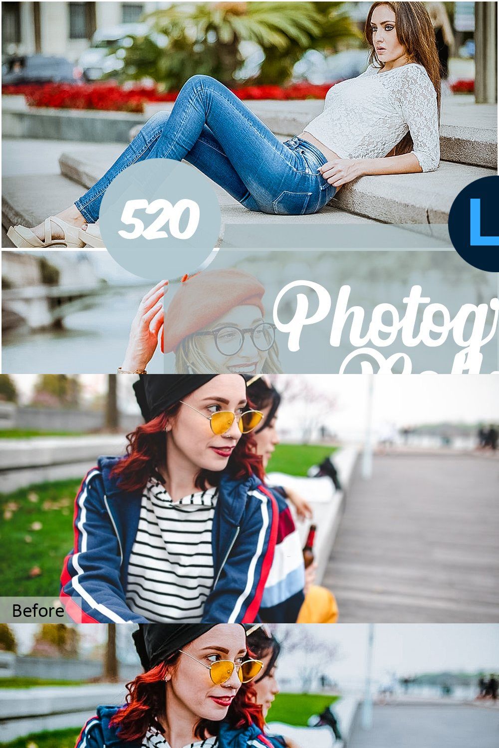 Photographers Collection PRESETS pinterest preview image.