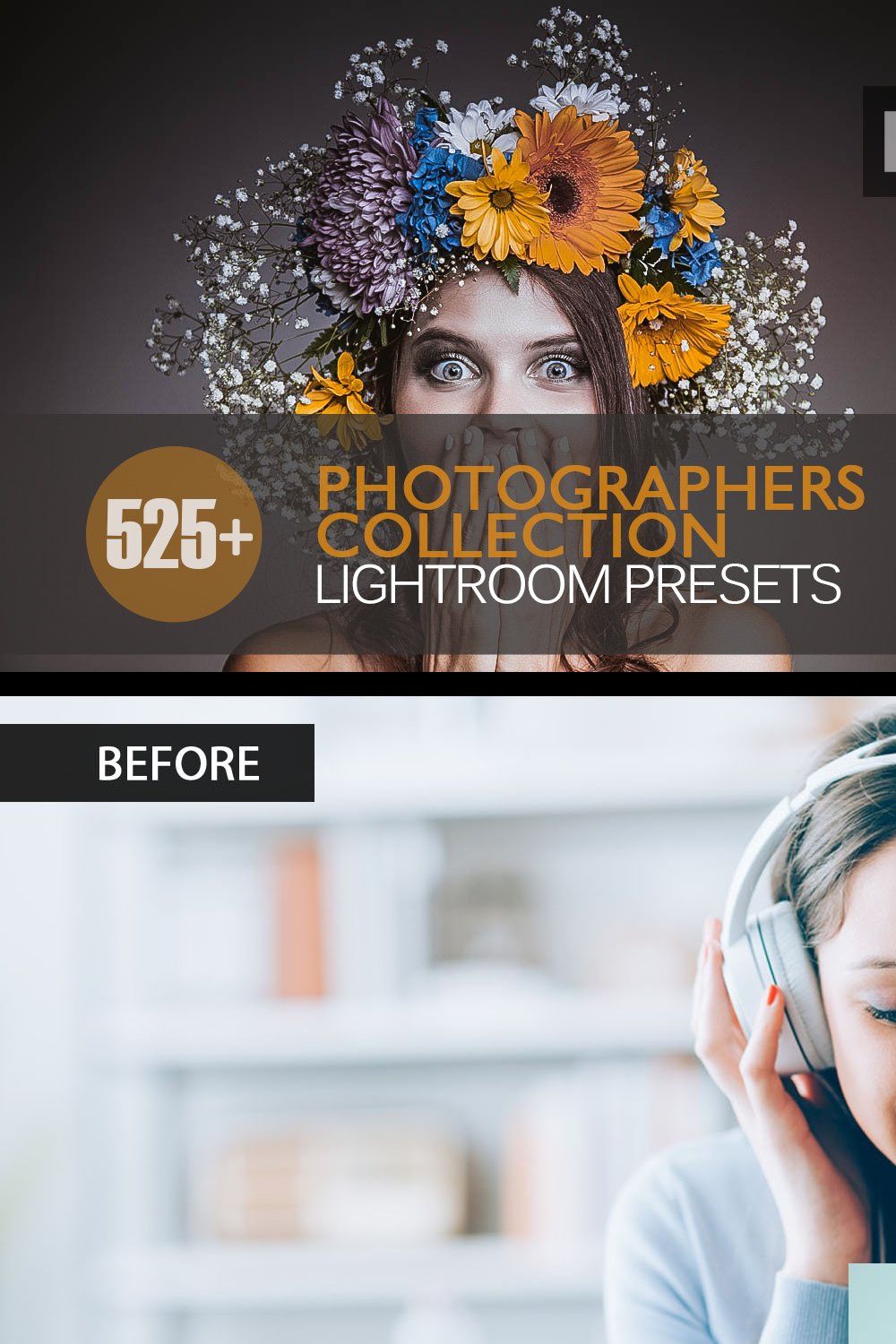 Photographers Lightroom Presets pinterest preview image.