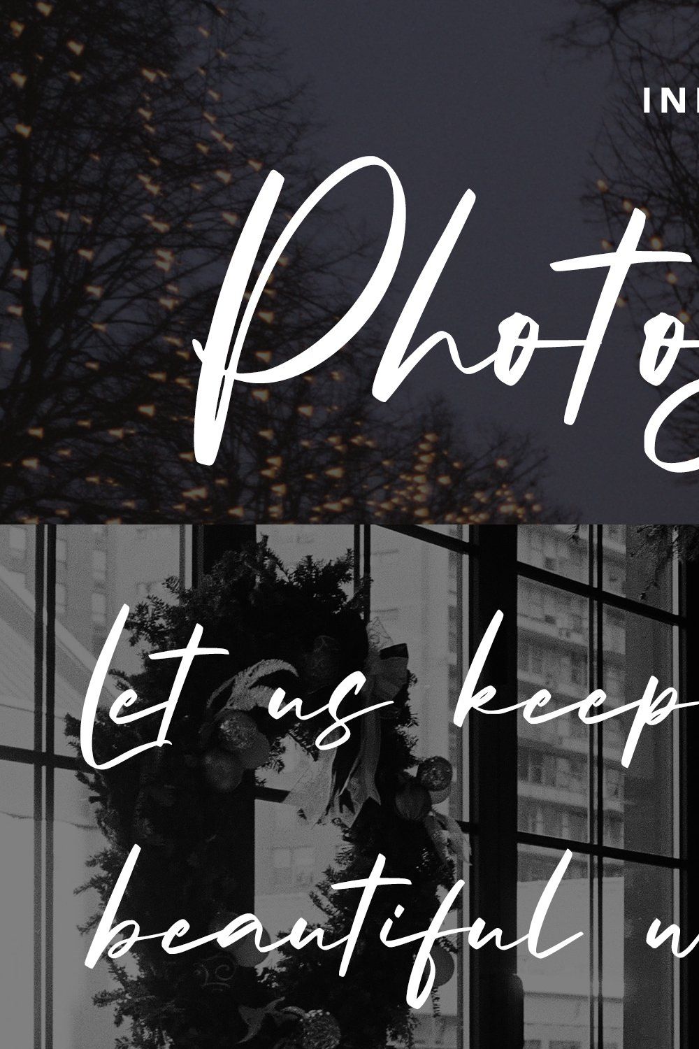 Photography Moments - Calligraphy pinterest preview image.