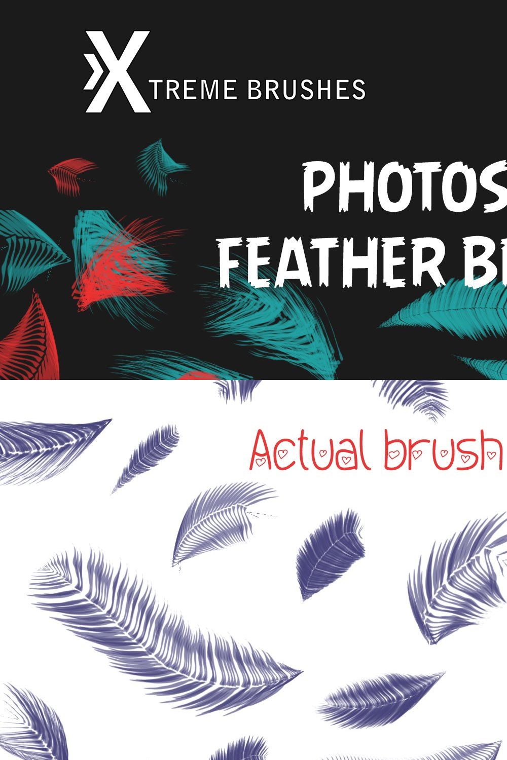 Photoshop Feather Brushes! pinterest preview image.