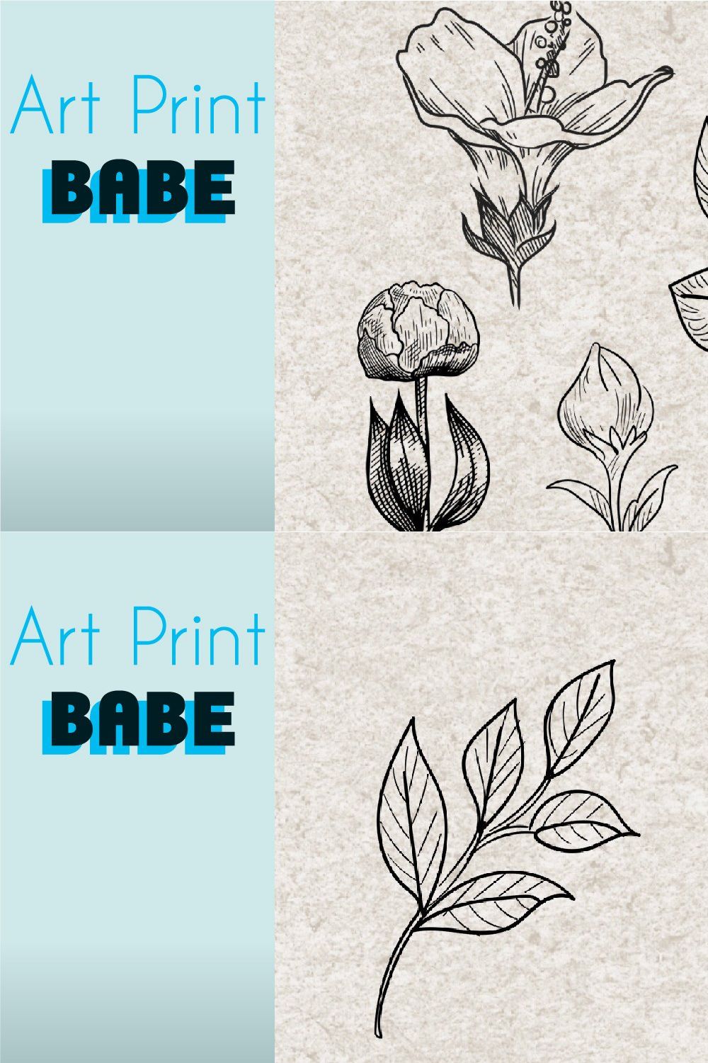 Photoshop Flower Brush MinimalTattoo pinterest preview image.