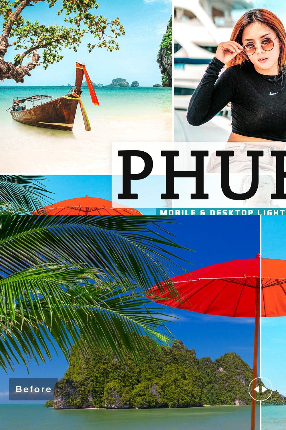Phuket Pro Lightroom Presets pinterest preview image.