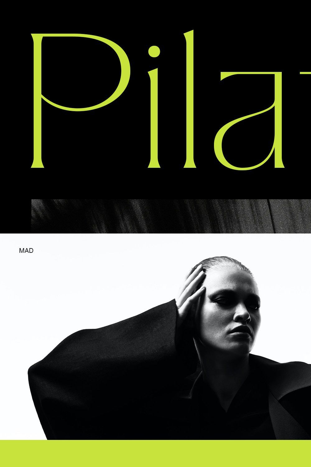 Pilated - Serif Typeface pinterest preview image.