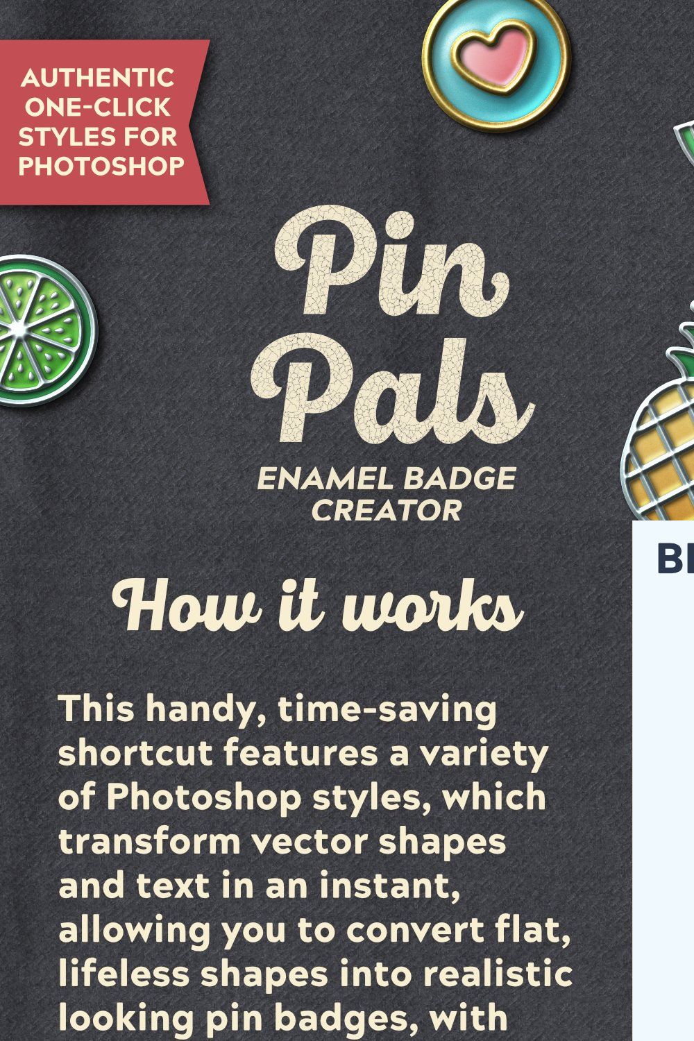 Pin Pals - Enamel Badge Creator pinterest preview image.