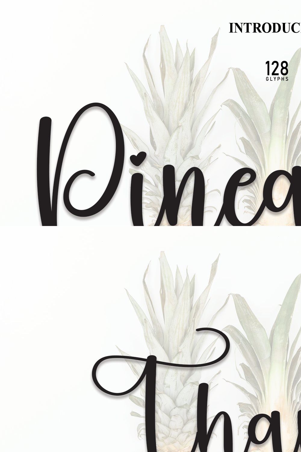 Pineapple | Script Font pinterest preview image.