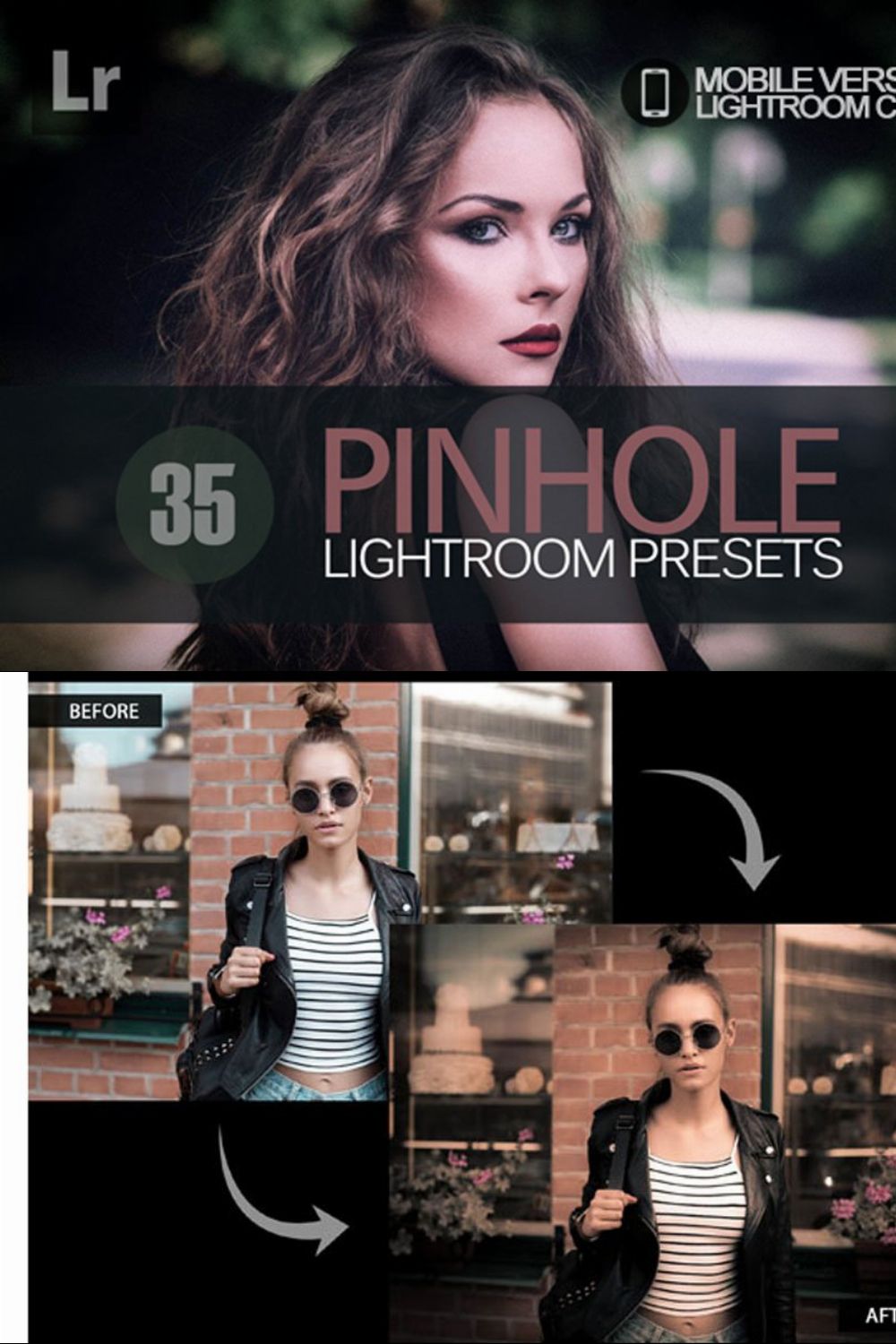 Pinhole Lightroom Mobile Presets pinterest preview image.