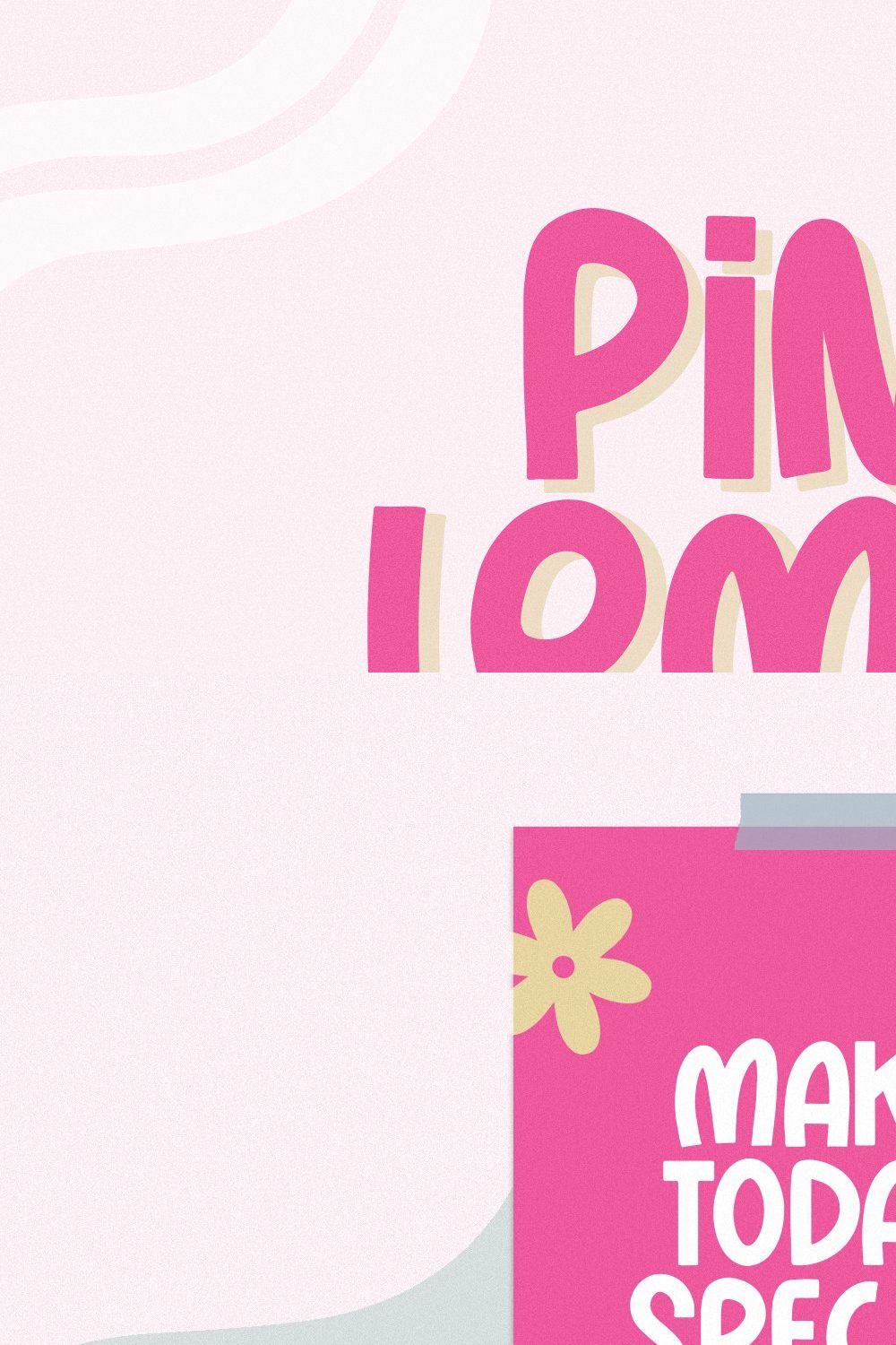 Pink Lemon | Quirky Handwritten Font pinterest preview image.