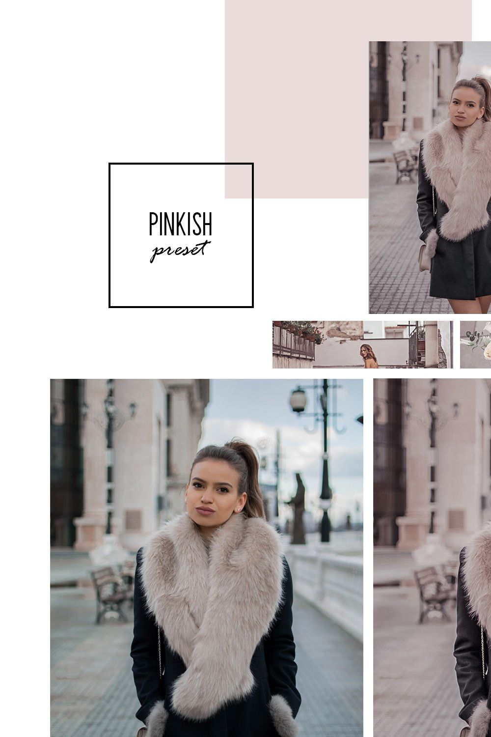 Pinkish Lightroom Presets pinterest preview image.