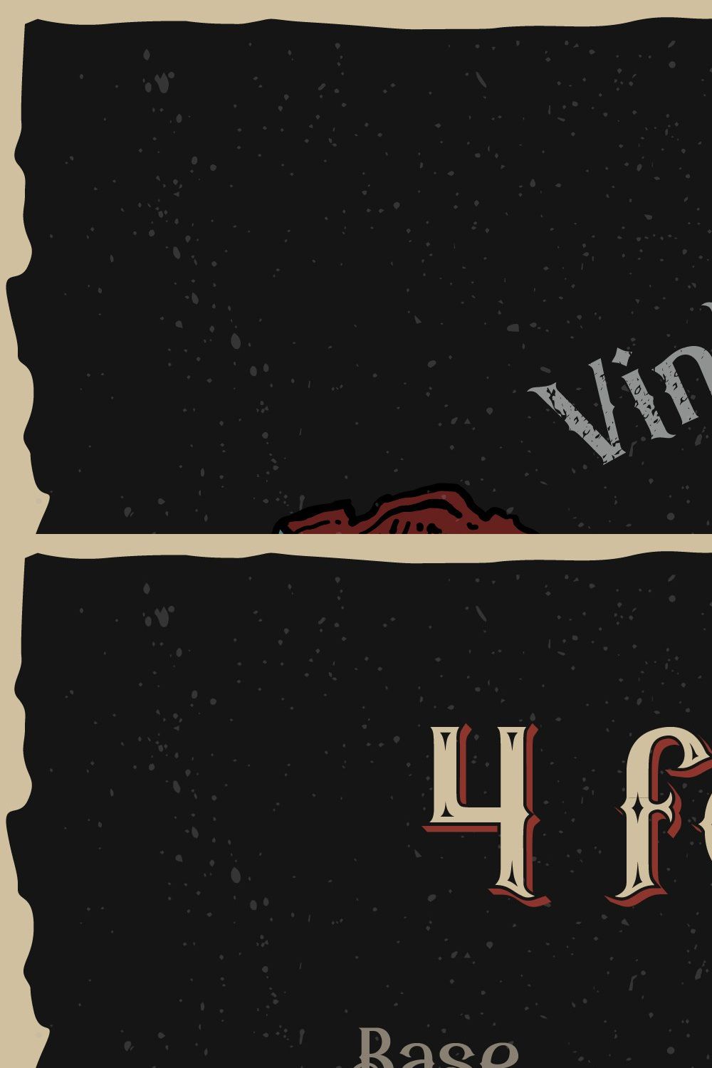 Pirates rum vintage typeface pinterest preview image.
