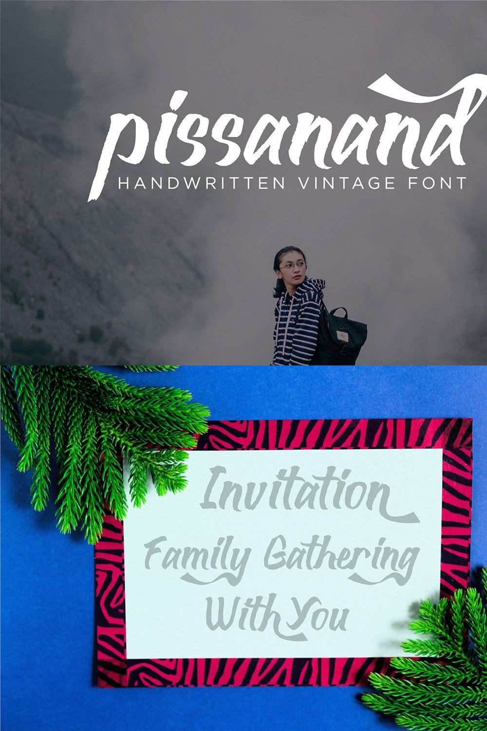 Pissanand Handwriten Vintage pinterest preview image.