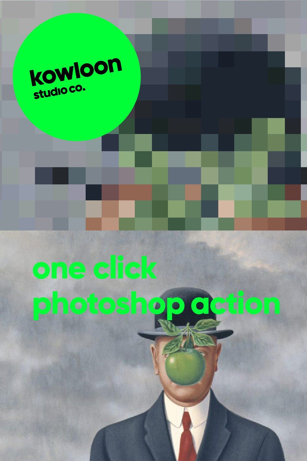 pixel art photoshop action pinterest preview image.