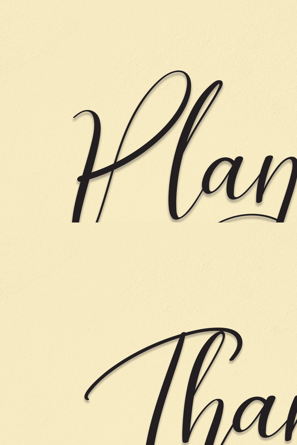 Planner | Script Font pinterest preview image.