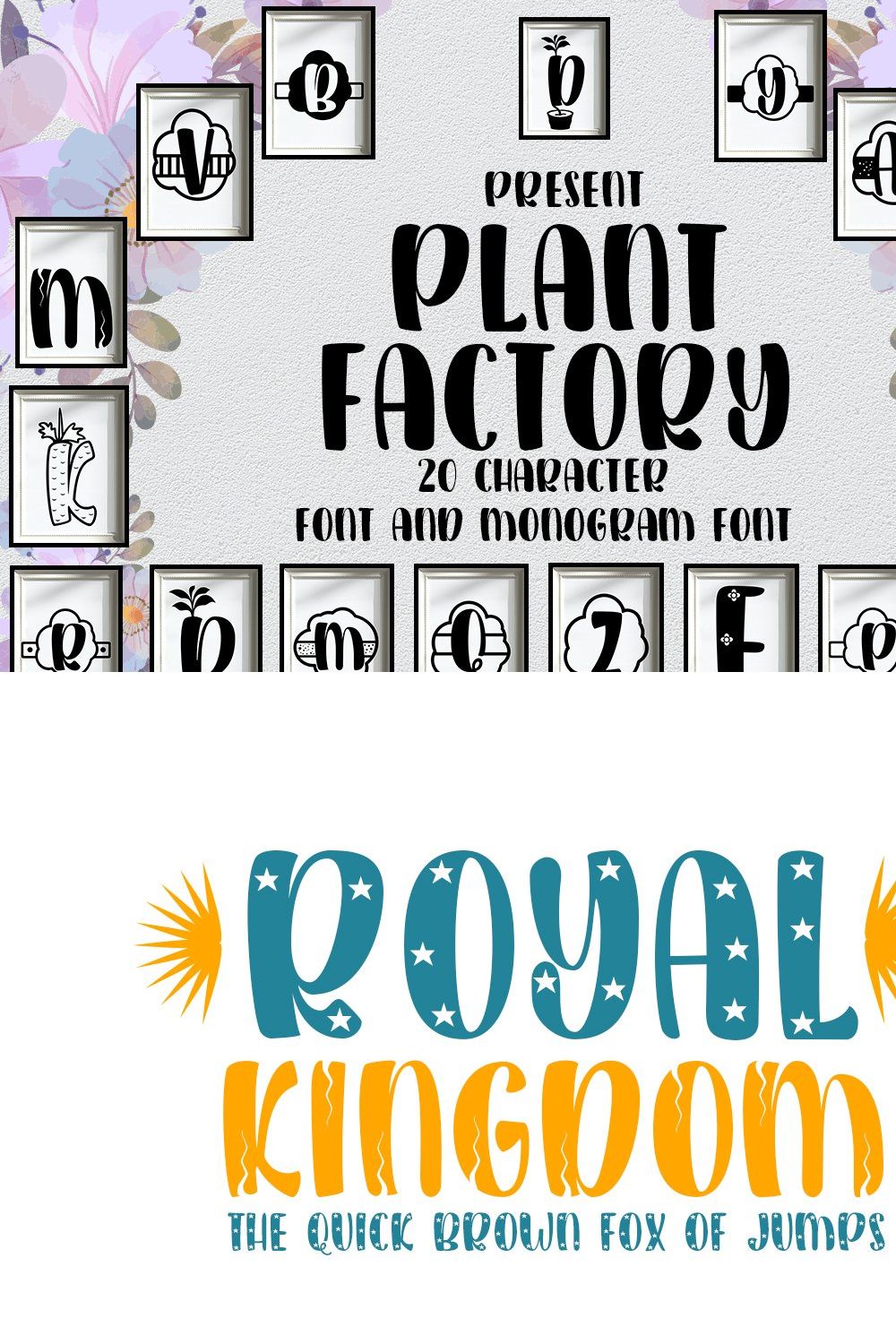 Plant factory Monogram Family pinterest preview image.