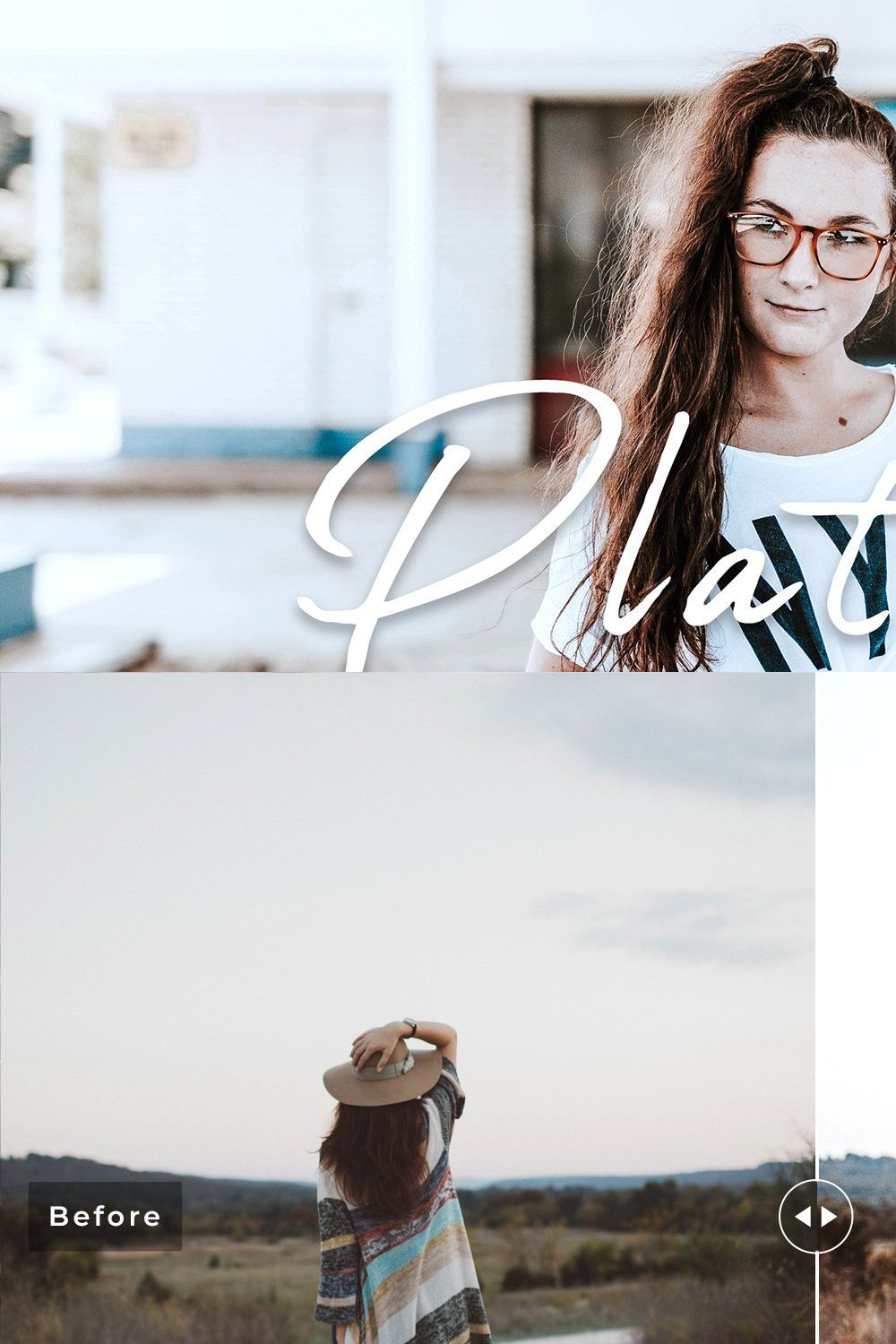 Platonic Pro Lightroom Presets pinterest preview image.