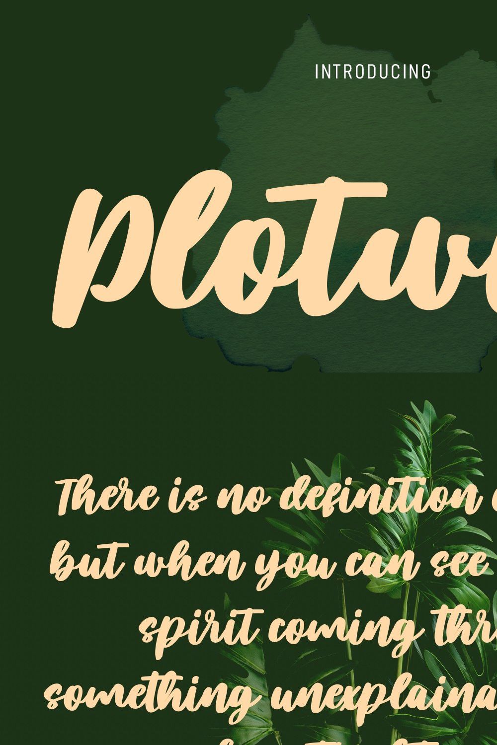 Plotwist Handwritten Script Font pinterest preview image.