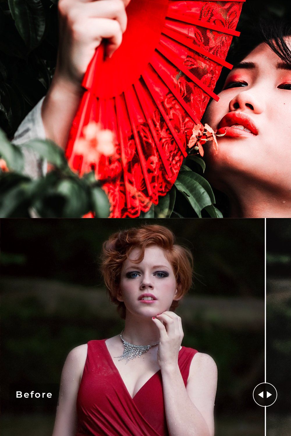 Poinsettia Pro Lightroom Presets pinterest preview image.