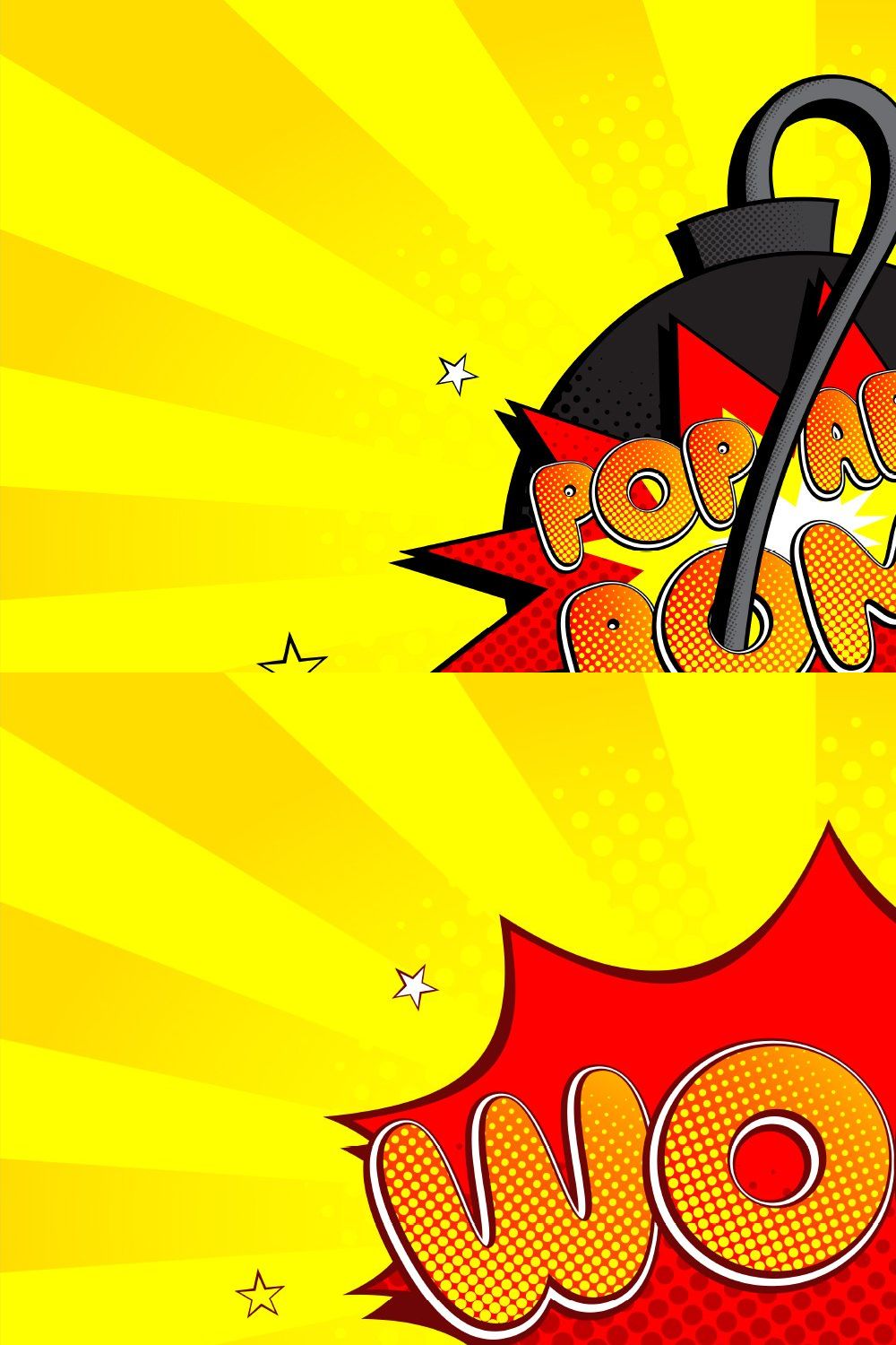 Pop Art Bomb SVG Color Font pinterest preview image.