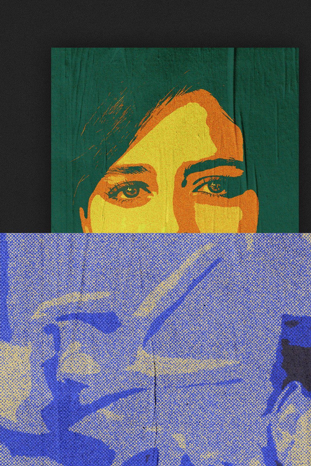 Pop Art Effect for Posters pinterest preview image.