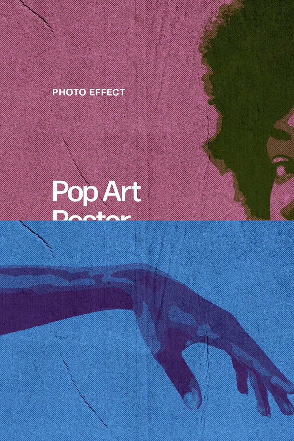 Pop Art Poster Effect pinterest preview image.