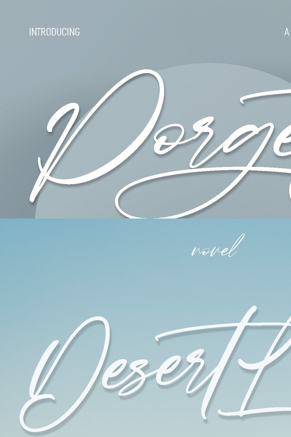 Porgetas Ink Script Font pinterest preview image.