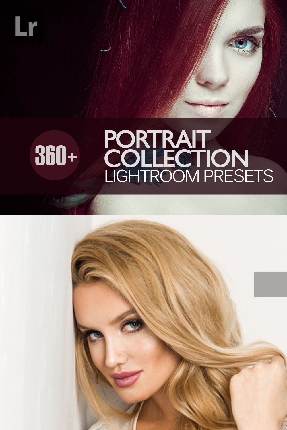 Portrait Collection Lightroom Preset pinterest preview image.