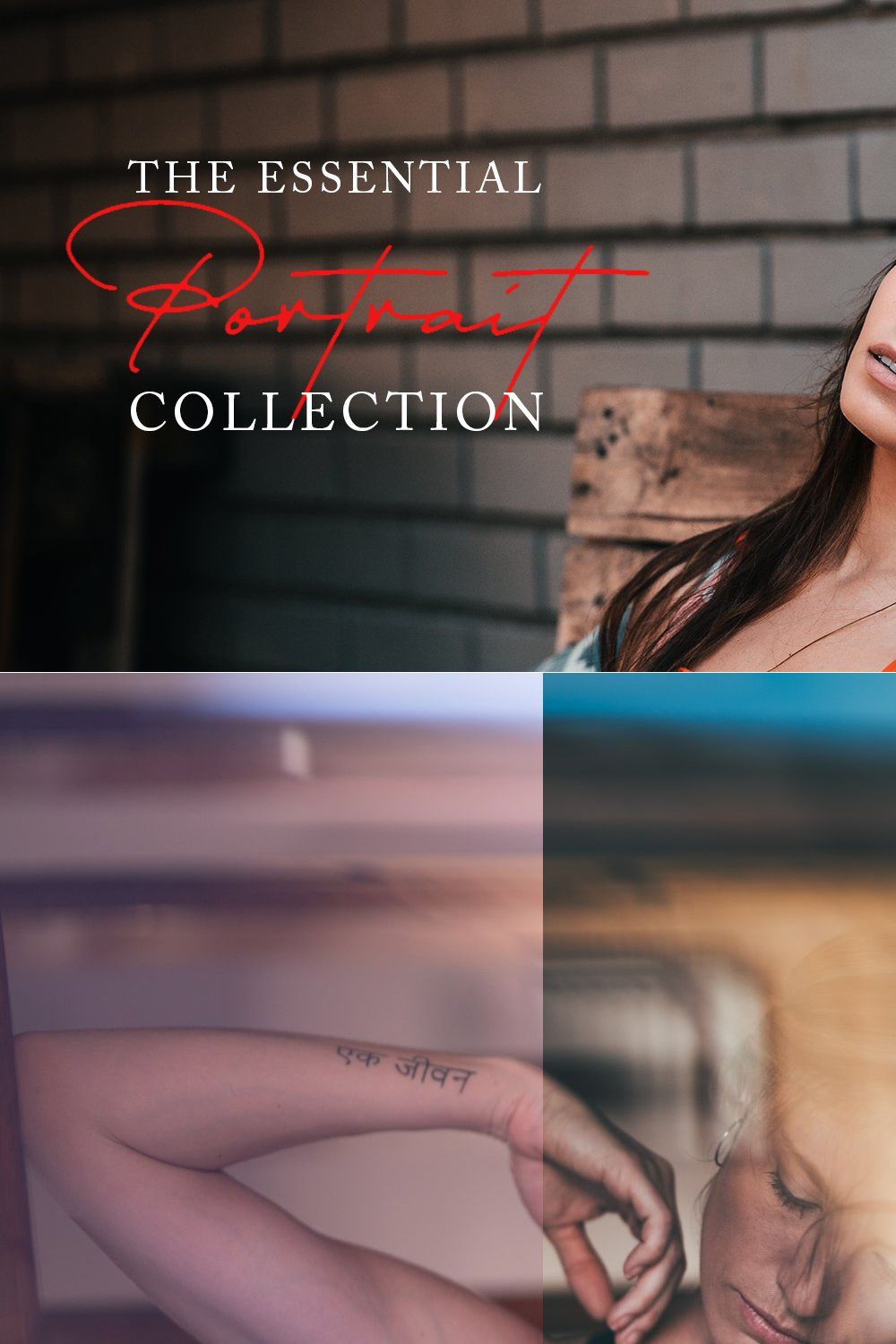 Portrait Preset Collection pinterest preview image.