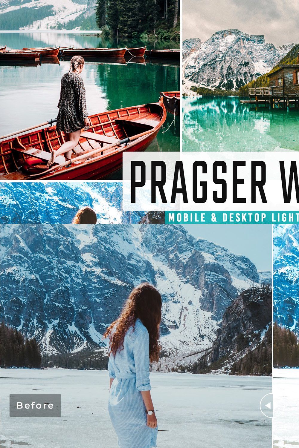 Pragser Wildsee Pro Lightroom Preset pinterest preview image.